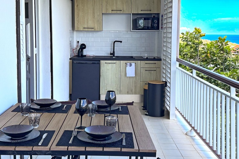 Location Trois Ilet Loft T2 Martinique  cuisine