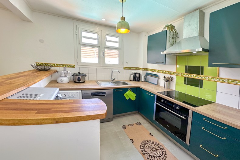 cuisine Cascade de Sainte Anne 3 chambres piscine location maison Martinique