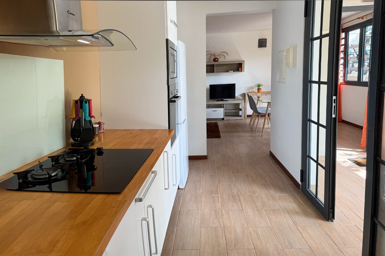 Location appartement fort de france   cuisine