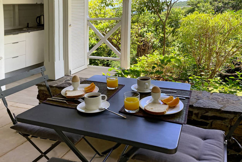 Cottage Cap Est Martinique déj