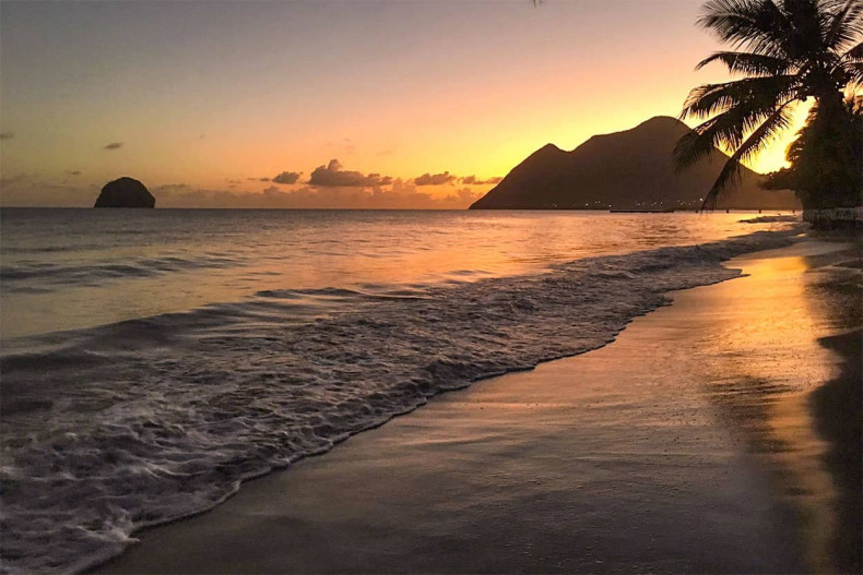 Diamant coucher de soleil