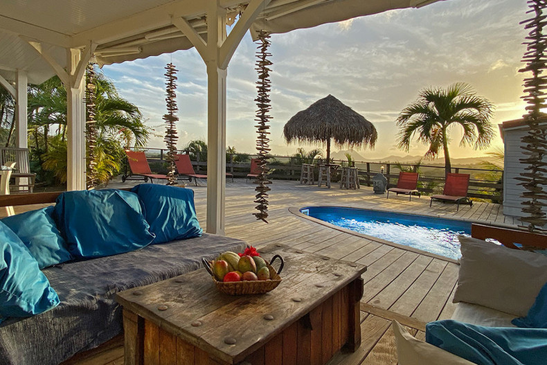 Fleur de Coton salon terrasse