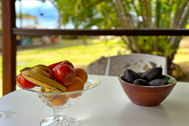 A table du Bungalow de Fond Basile