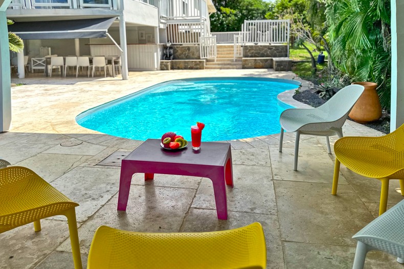 Location Grande Belle Villa familiale de luxe Cap Est Martinique Piscine Vue Mer