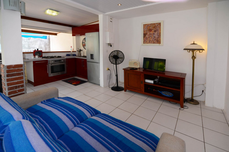 Le saon tv du bungalow plage