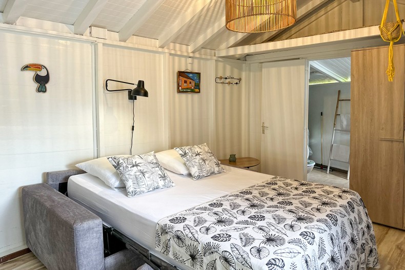 Salon transformé en chambre