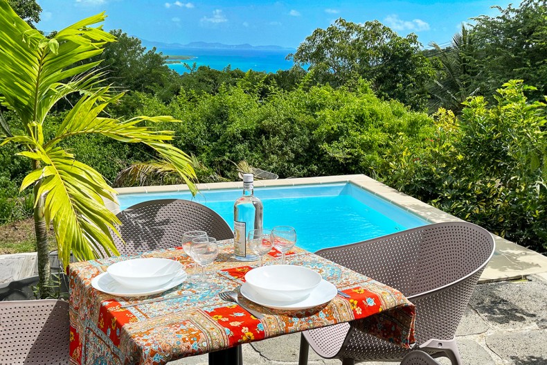 location Bungalow avec piscine le Diamant Martinique