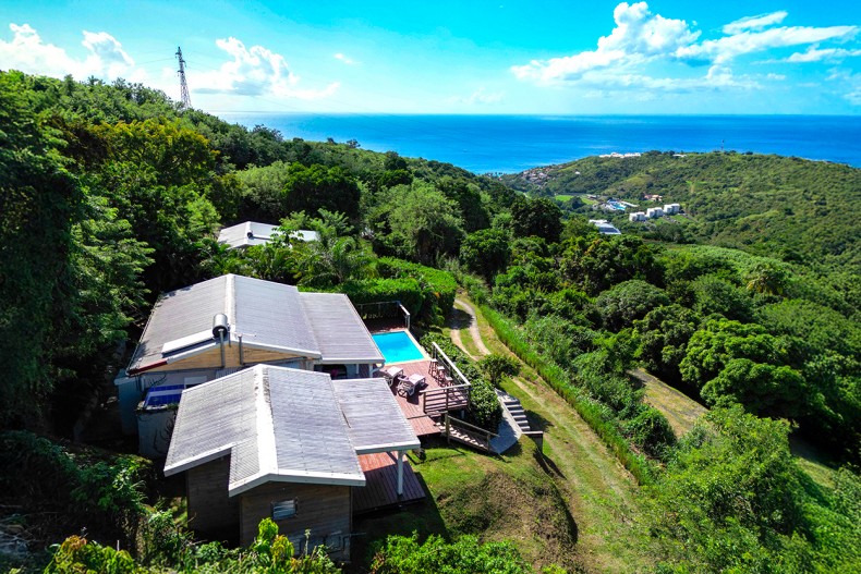 location bungalow Martinique vue mer