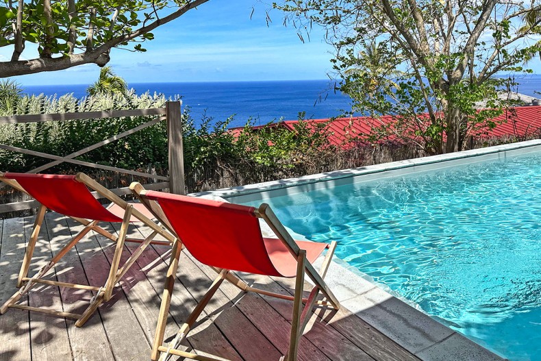 Location Martinique Ti Carbet Maison 3 chambre piscine vue Mer