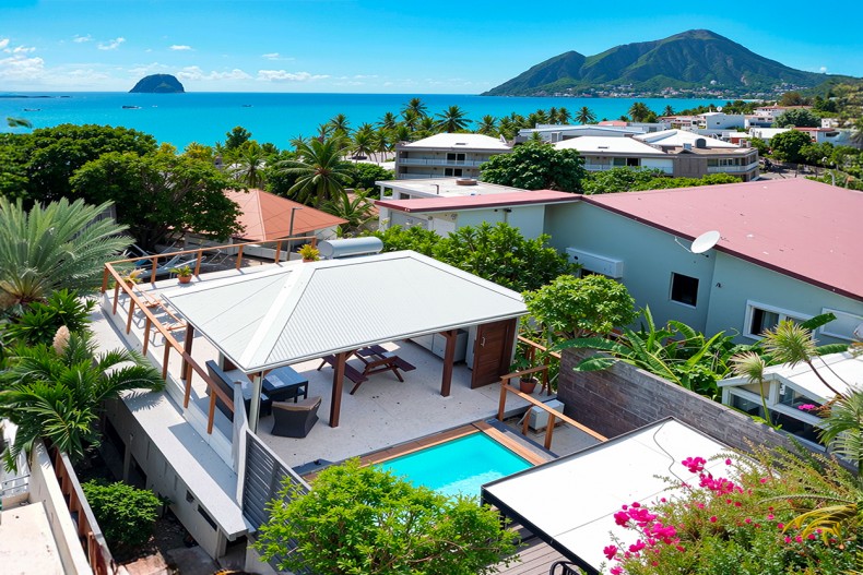 Maison piscine sur le toit du Diamant