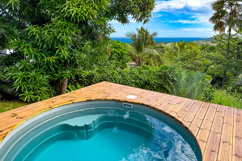 loction uperbe bungalow le vauclin piscine vue mer