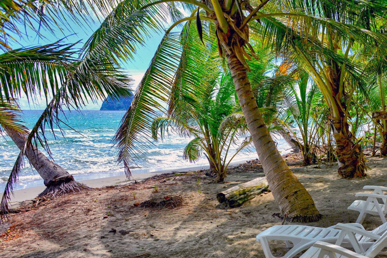 sur la plage du Diamant