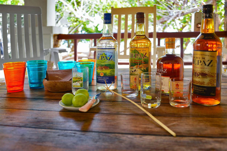 bouteilles rhum depaz