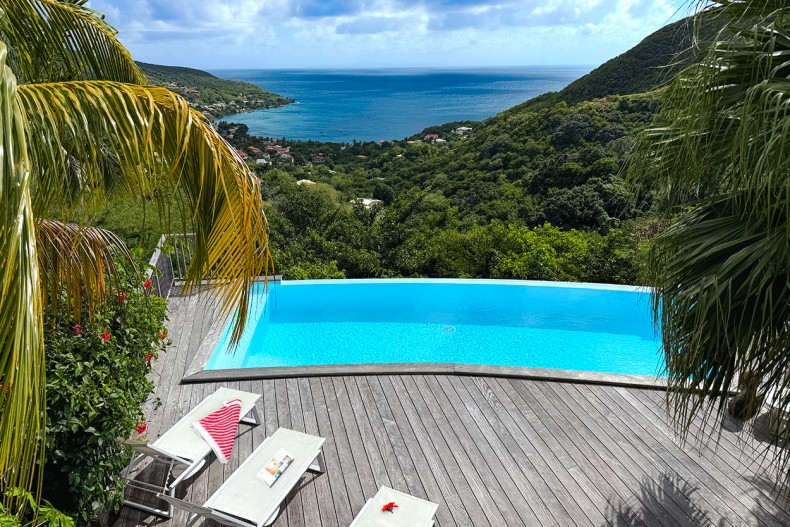 Magnifique location Anse d'Arlet vue piscine