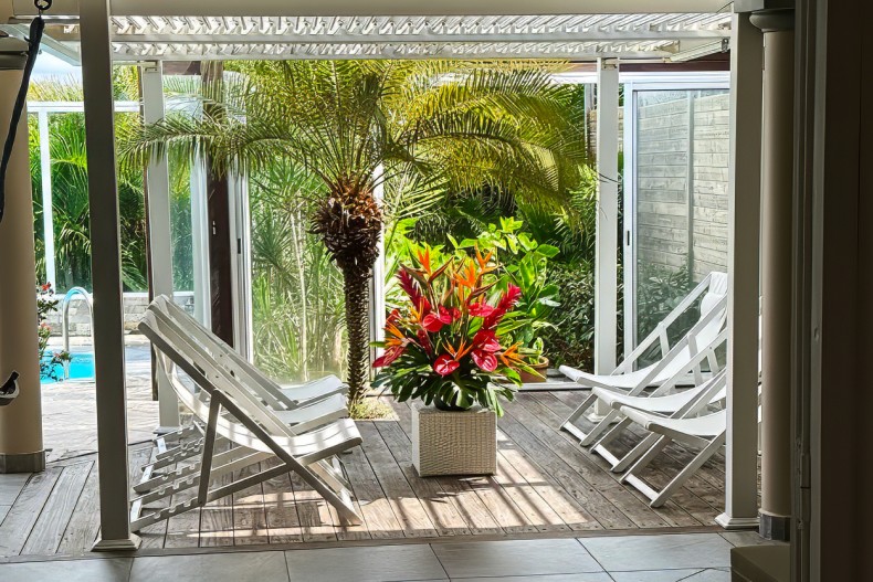 Location villa sainte Luce Martinique 4 étoiles patio