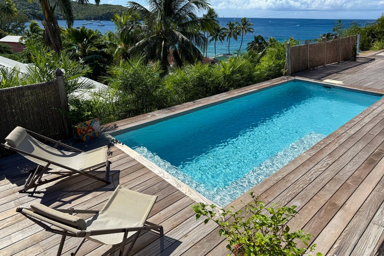 Villa baie de Grande Anse piscne