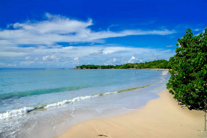Plage de la brèche tartane martinique