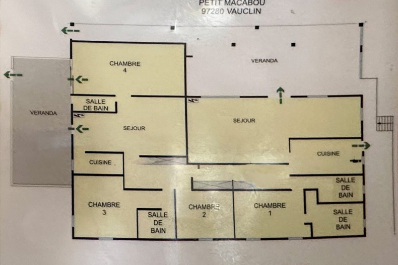 Location villa 6 ch Martinique piscine le vauclin Plan