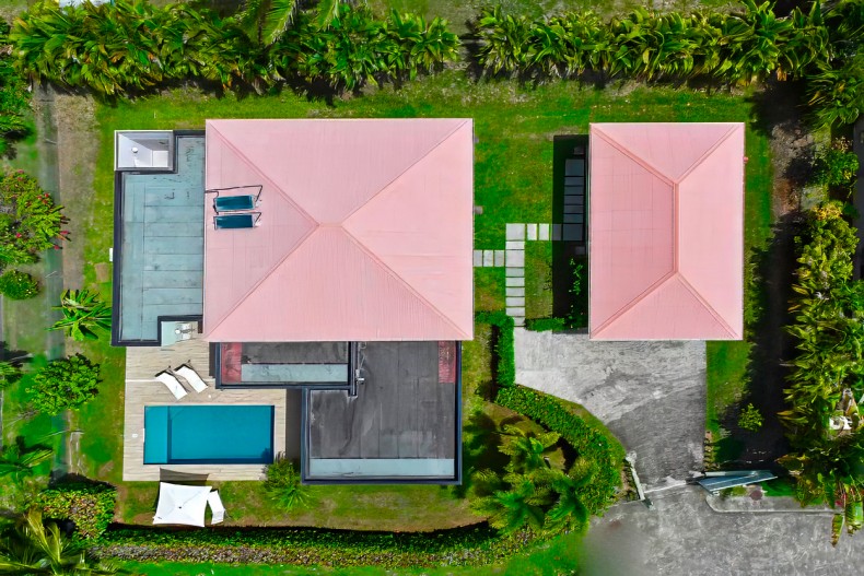 plan villa MODERNE de luxe Martinique trois ilets