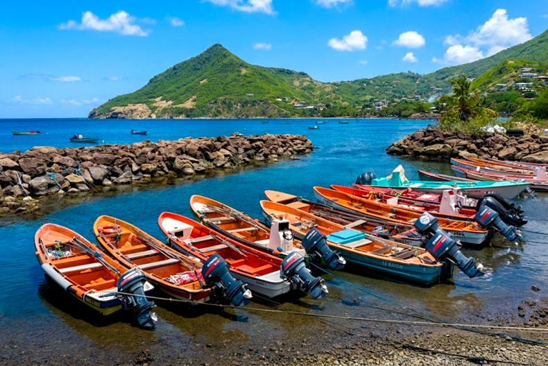Port de peche petite anse d'arlet martinique