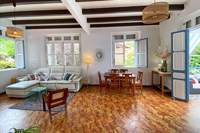 Location villa bord de mer la Caraibe diamant