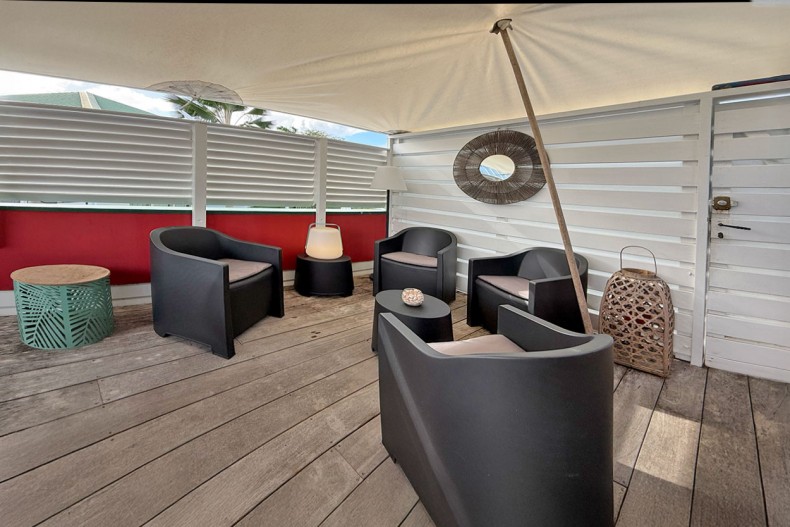 Salon ext appartement Village créole Trois ilets