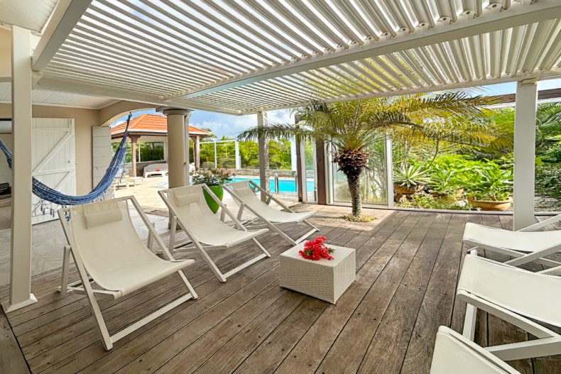 Location villa sainte Luce Martinique 4 étoiles patio