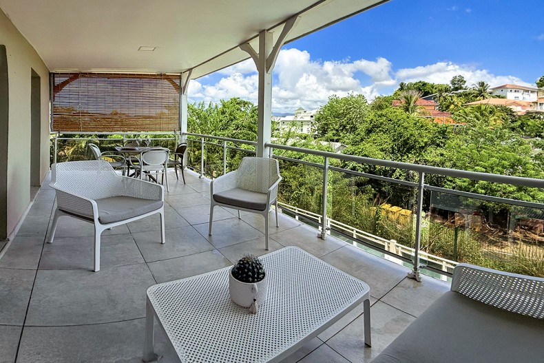 Salon terrasse étage
