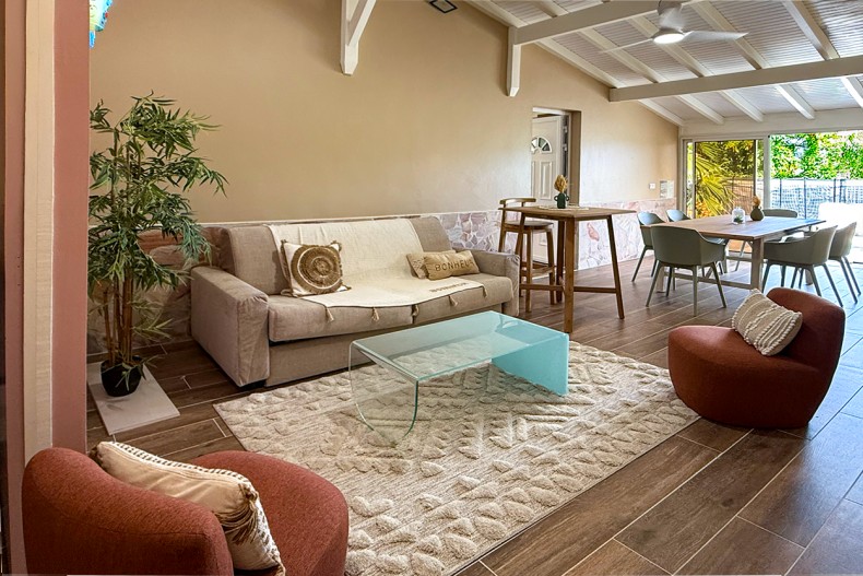 location villa le Lamentin Martinique salon 1
