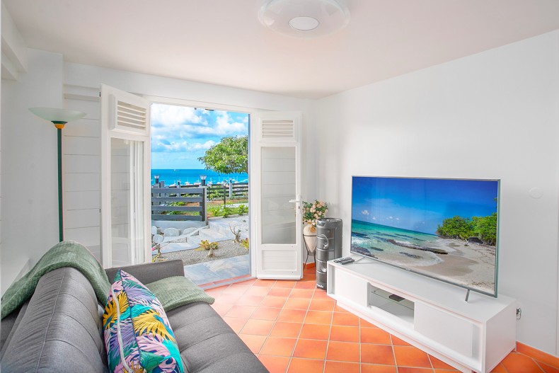 Salon 4Location villa de luxe la CREOLE Martinique Trois Ilets piscine