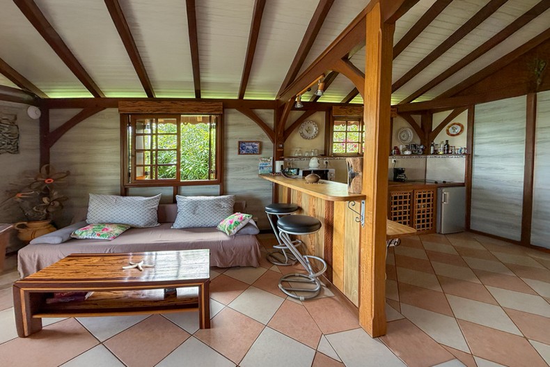 salon Cuisine location bois exotique le robert