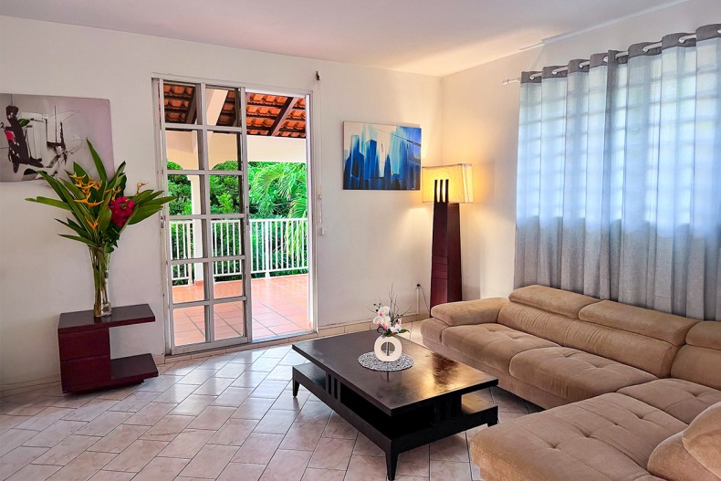 Salon TV à l'entrée