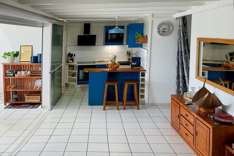 location appartement F4 anse mitan kai nou salon