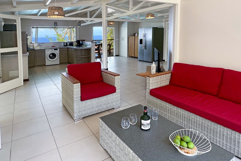 Location Martinique Ti Carbet Maison 3 chambre piscine vue Mer