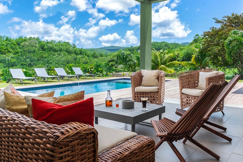 location villa MODERNE de luxe Martinique trois ilets