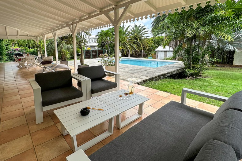 Villa Martinique les Palmiers Royaux terrasse