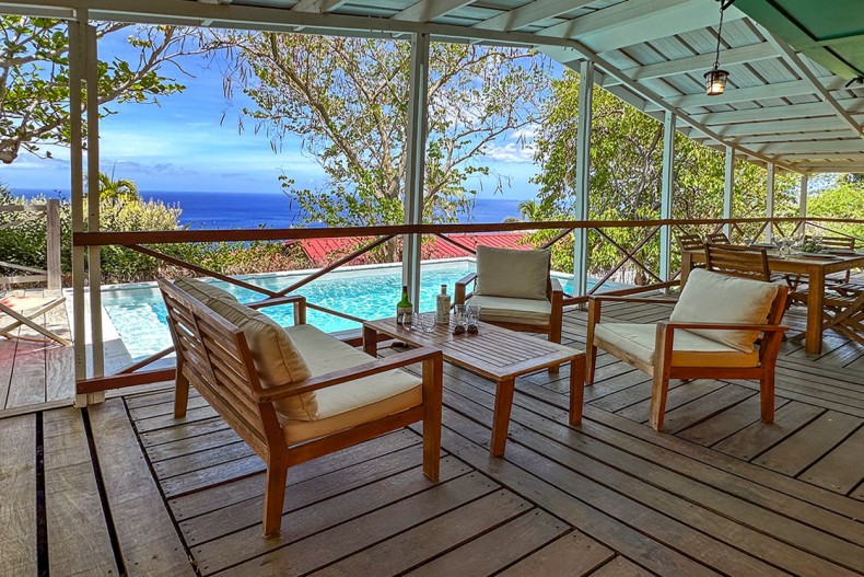 Location Martinique Ti Carbet Maison 3 chambre piscine vue Mer