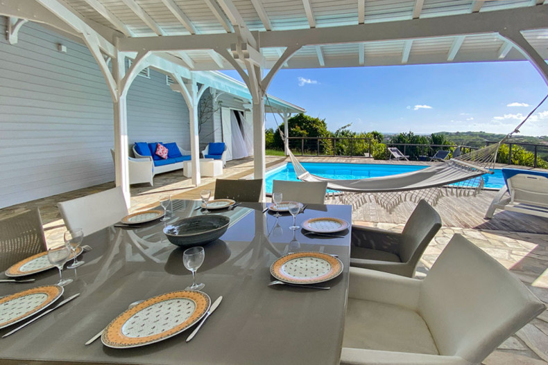 villa le vauclin 6 personnes vue mer piscine