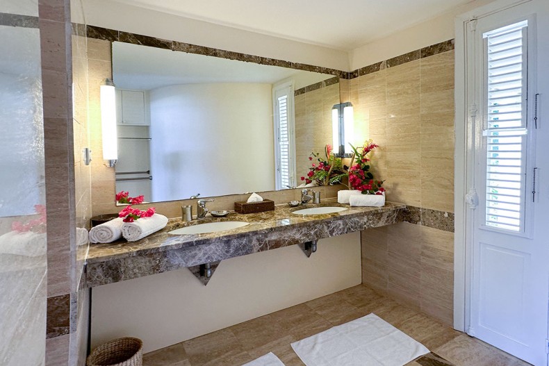 La salle d'eau de la suite creole