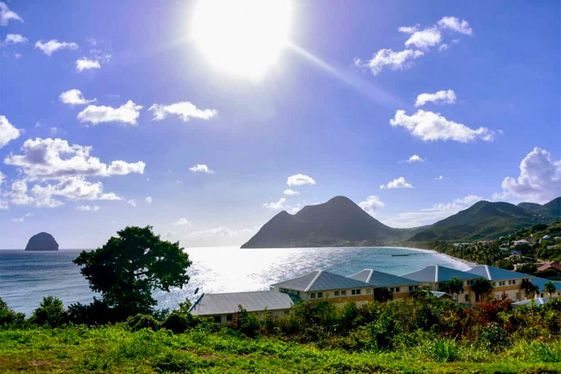 La baie du diamant martinique