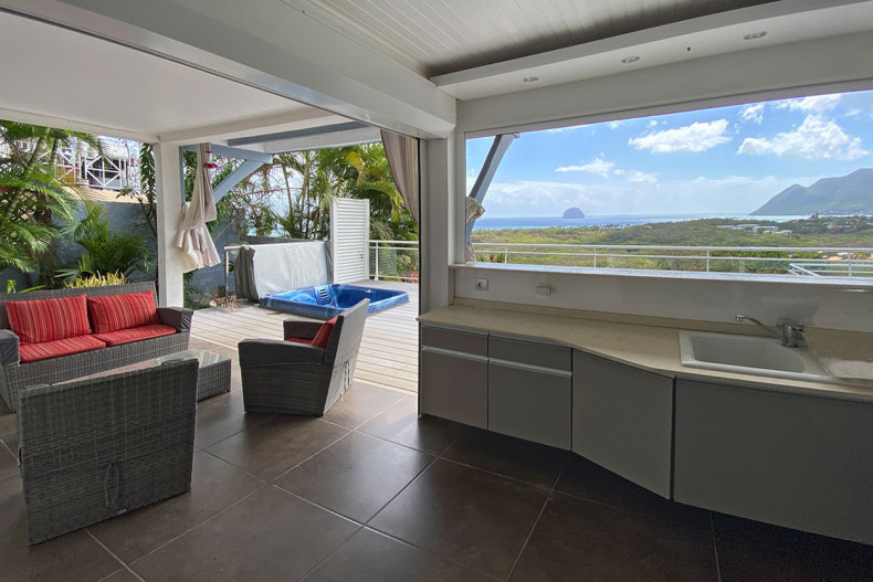 Location avec piscine et spa Le diamant