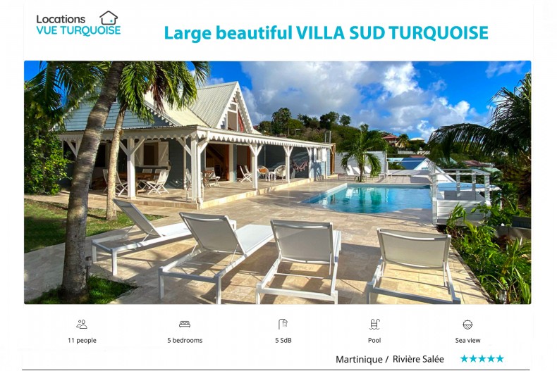 Large villa Sud Turuoise