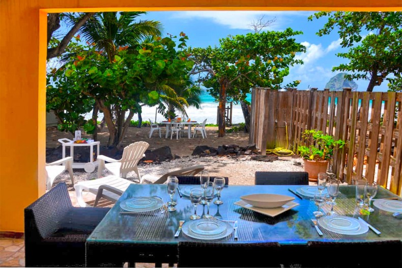 Des repas sur la plage