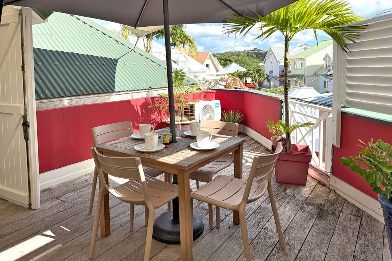 table appartement Village créole Trois ilets