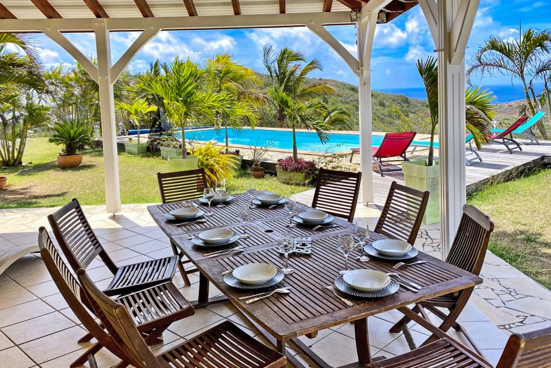 Vila Sainte Anne Martinique vue mer