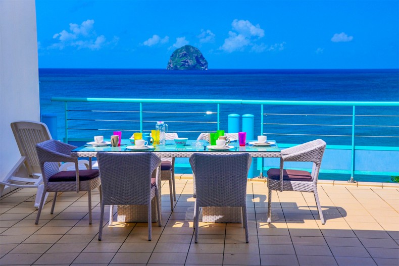 Vue sur le rocher du Diamant