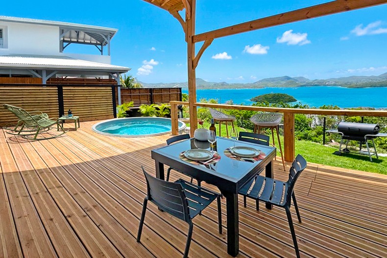 sam Bungalow Martinique vues bleues