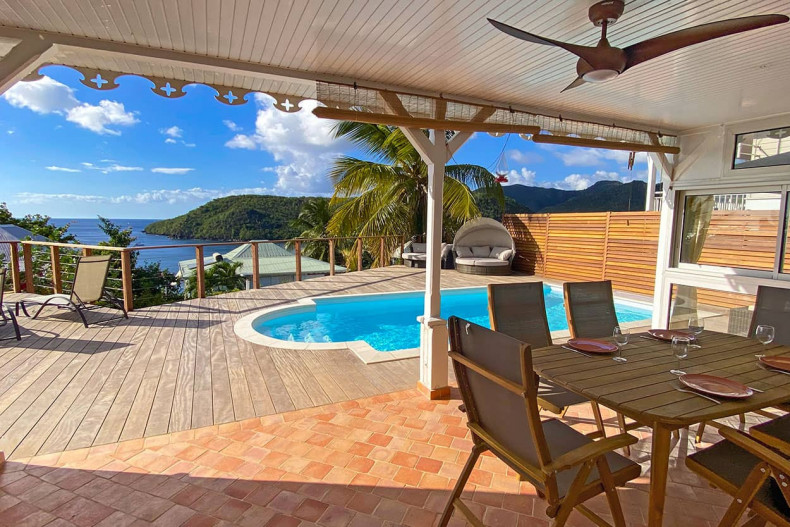 terrasse magnifique villa Anses d arlet Martinique