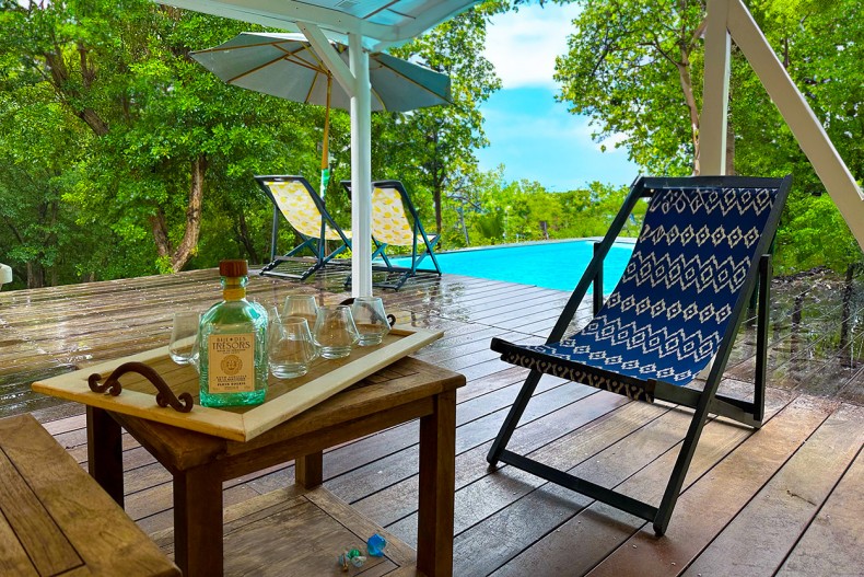 Terrasse maison des bois Martinique