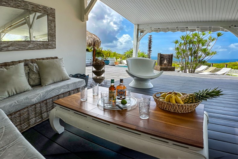 Villa de vacance vue le rocher du diamant